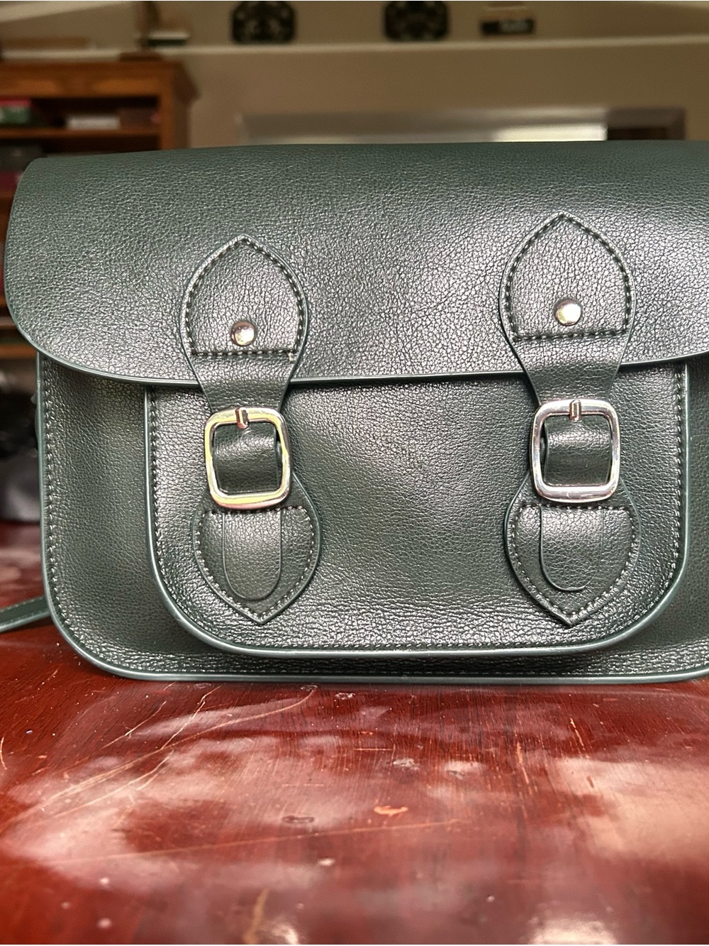 Forever 21 Dark Green Crossbody Satchel